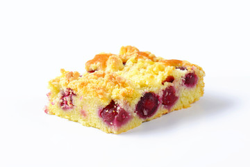 Canvas Print - Cherry crumb cake