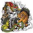 dragon and tiger fight