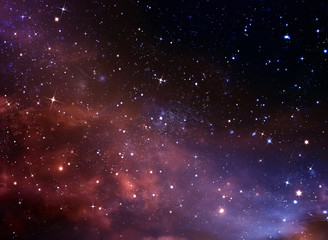 Wall Mural - beautiful space background, night sky with stars