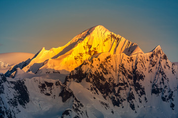 Wall Mural - Beautiful snow-capped mountains