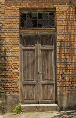 Old wood door