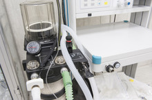 Closeup Of Ventilator Machine In Hospital