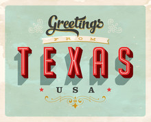 Vintage Touristic Greeting Card - Vector EPS10