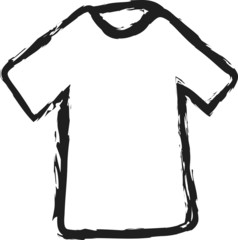 Wall Mural - cartoon blank T-shirt