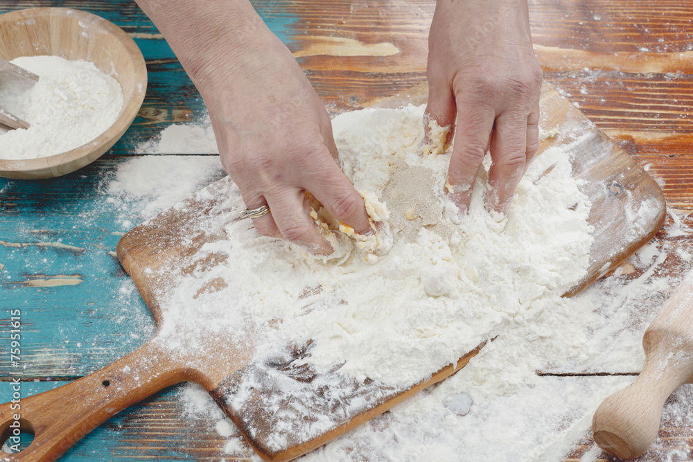 Pizza dough made from active dry yeast and flour Stock Photo | Adobe Stock