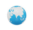 © ImageFlow - Planet 3d render on a white background