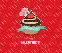 Happy Valentines Day Cupcake Sweet Love
