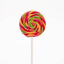 Colorful Lollipop Isolated On White