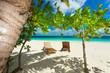 Rest in Paradise - Malediven - Postkartenmotiv mit Sonnenliegen