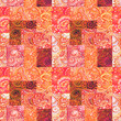 Repeating ethnic floral pattern. Decorative watercolour