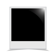 Wall Mural - Photo frame with a shadow behind it framed