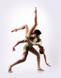 © Acronym - Couple of gymnasts on a light grey background