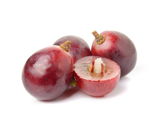 grapes isolated on over white background