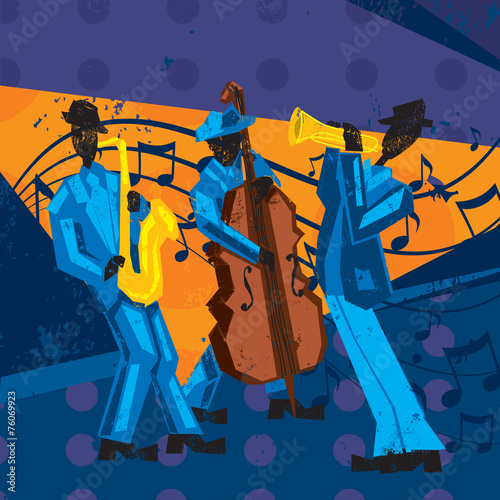 Board z aluminiowym obramowaniem Zespół jazzowy