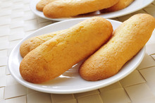 melindros, typical sponge biscuits of Catalonia, Spain