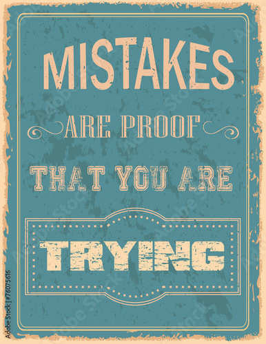 Vintage typography Canvas Print