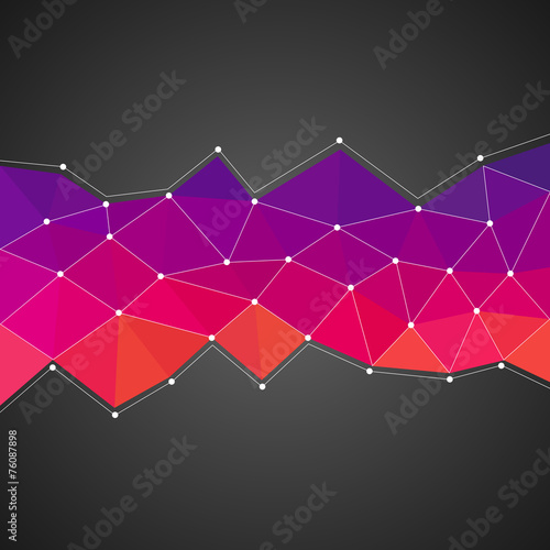 Low Poly Abstract Triangle Creative Design Modern Art.