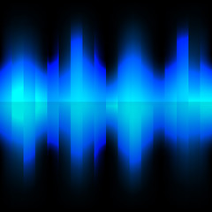 Wall Mural - digital wave background.