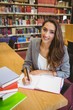 © WavebreakMediaMicro - Smiling brunette student doing her assignment