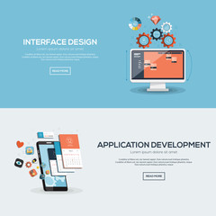 Wall Mural - flat design illustration concept
