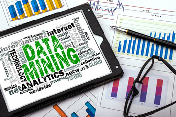 Wall Mural - data mining word cloud