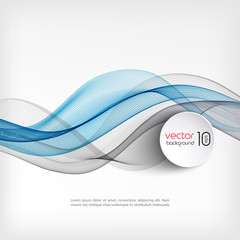 Wall Mural - abstract wave template background brochure design
