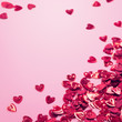 Valentinshintergrund mit Herz-Pailletten