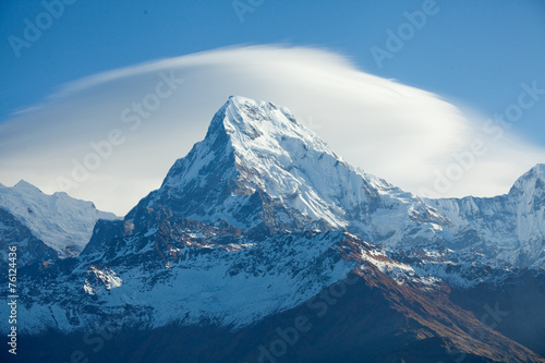 Plakaty Himalaje  szczyt-gorski-annapurna-poludnie-o-wschodzie-slonca-w-himalajach