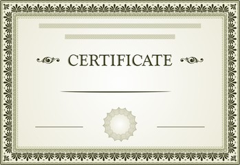 Certificate template