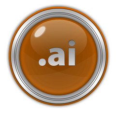 .ai circular icon on white background