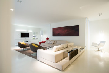 Wall Mural - Living room in pure residence