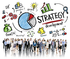 Poster - strategy development goal marketing plan concept