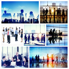 Wall Mural - Business People Interaction Meeting Team Together Concept