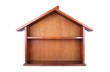 House shaped wooden shelf