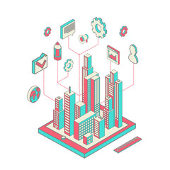 Wall Mural - City app