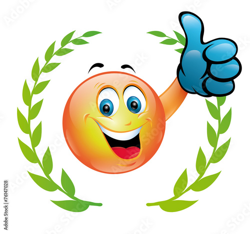 Smiley Pouce Lauriers Verts Illustration Stock Adobe Stock Smiley Pouce Lauriers Verts Illustration Stock Adobe Stock