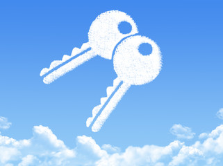 Canvas Print - Key cloud shape