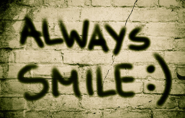 always smile concept