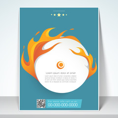 Canvas Print - Professional business flyer, template or corporate banner.