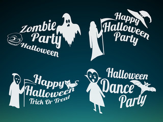 Poster - Poster, banner or flyer design for Halloween party night.