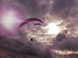 Paragliders silhouette