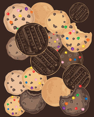 Wall Mural - biscuit background