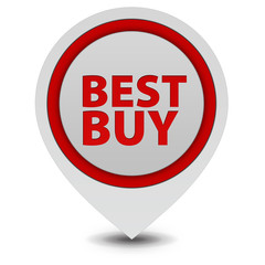 Sticker - Best buy pointer icon on white background