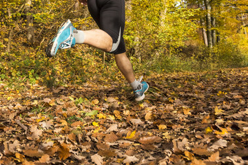 Jogger im Herbst