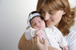 © Mamuka Gotsiridze - happy mother with newborn baby closeup