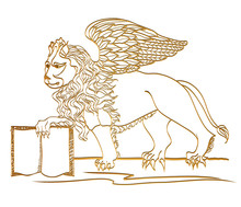 Winged Lion, St. Mark Symbol, Venice Emblem, Travel Italy