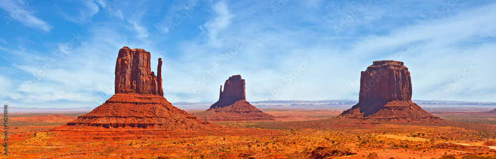 Nature in Monument Valley Navajo Park, Utah USA - obrazy, fototapety, plakaty 