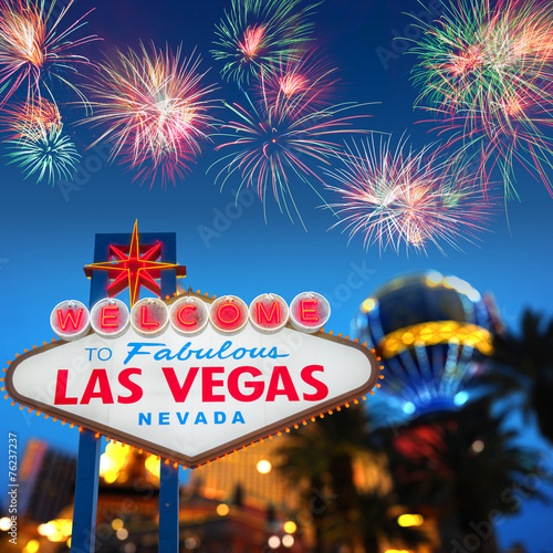 Fotoboard na płycie Witamy w znaku Las Vegas