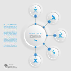 Wall Mural - infographics vector background #knowledge management