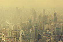 Severe Air Pollition In Shanghai, China